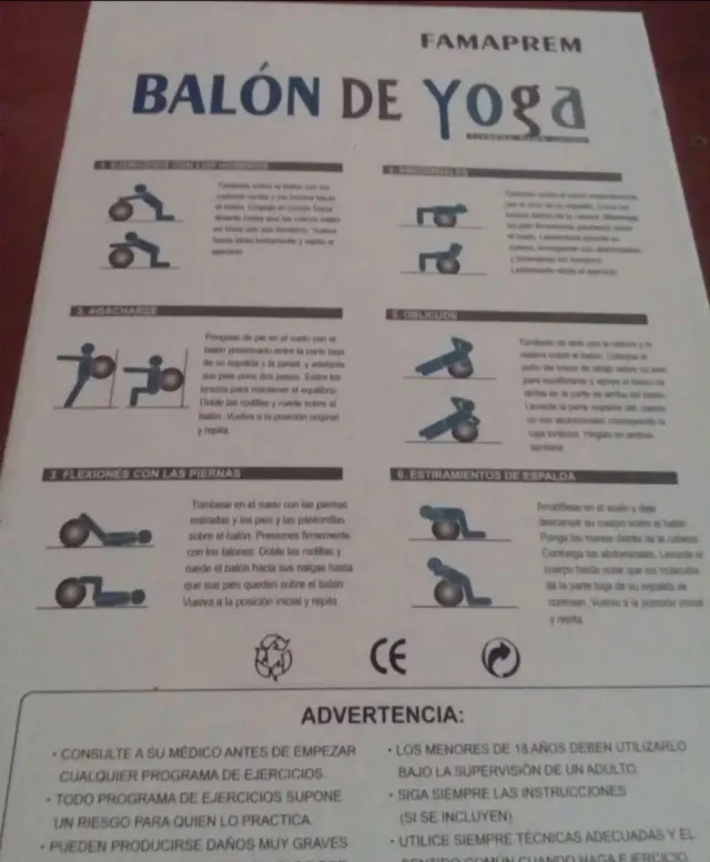 Balón de Yoga  + Bomba