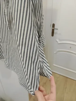 Vestido Camisa Premamá Rayas