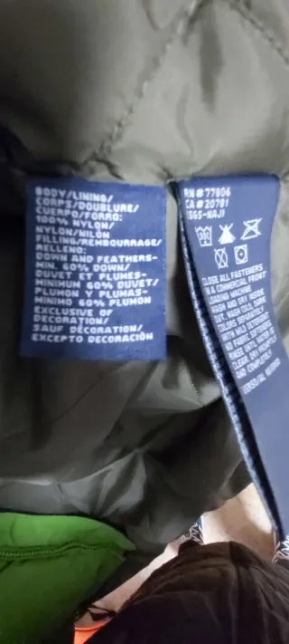 Chaleco plumas plumon Tommy Hilfiger verde