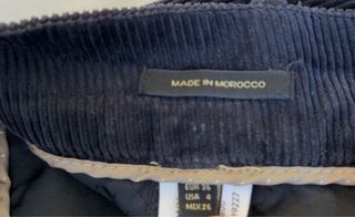 Pantalón Massimo Dutti Negro Corduroy Doble Pinza