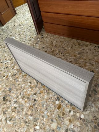 Tavolo da scrivania pieghevole in legno e metallo