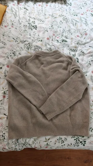 Jersey de lana beige