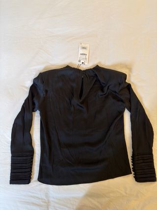 Blusa Zara Negra Talla XS