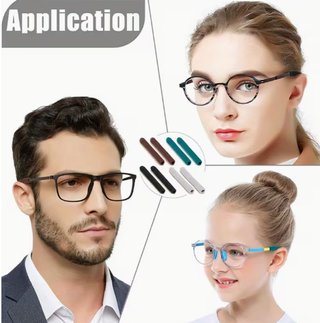 4 Almohadillas para Gafas (Negro)