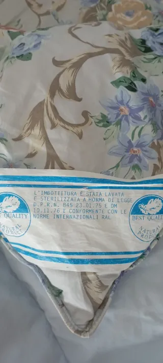 Trapunta piuma cotone floreale
