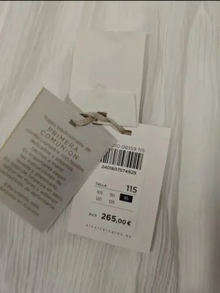 Vestido Comunión Georgette de Coconut. Talla 115