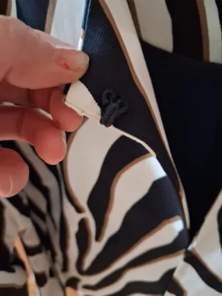 Chaqueta de vestir estampada cebra