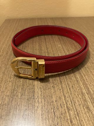 Cinturone Louis Vuitton in pelle Epi vintage rosso