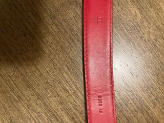 Cinturone Louis Vuitton in pelle Epi vintage rosso