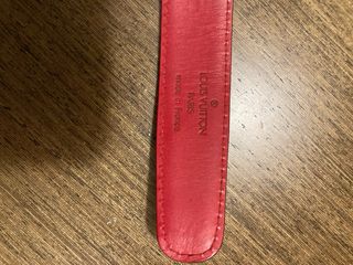 Cinturone Louis Vuitton in pelle Epi vintage rosso