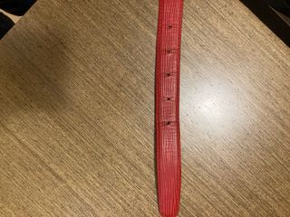 Cinturone Louis Vuitton in pelle Epi vintage rosso