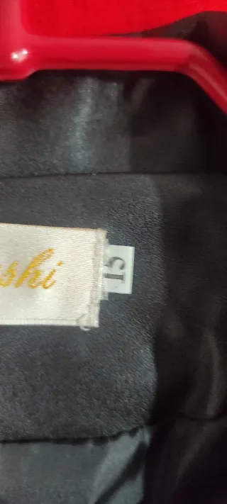 Chaqueta Cuero Sintético Negra