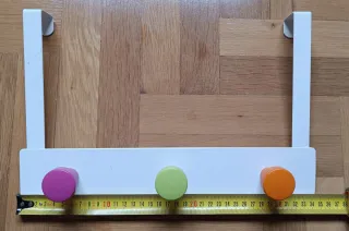 Perchero de puerta con 3 pomos