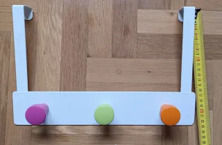 Perchero de puerta con 3 pomos