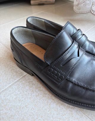 Mocassini eleganti in similpelle vero cuoio