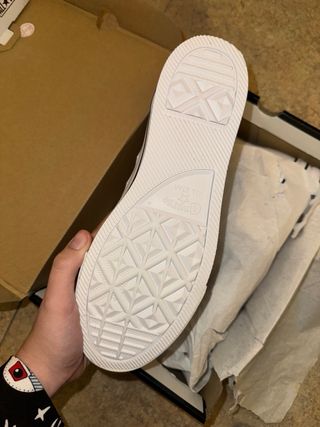 Converse Piel Blancas