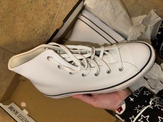 Converse Piel Blancas