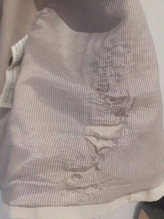 Gabardina Stradivarius Beige Talla L