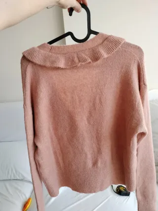 Chaqueta cárdigan con volantes nueva