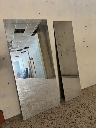 2 Cristales Espejo 5mm 1 de 70x 156 2 de 43x 154
