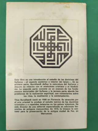 ESOTERISMO ISLÁMICO TITUS BURKHARDT TAURUS 1980