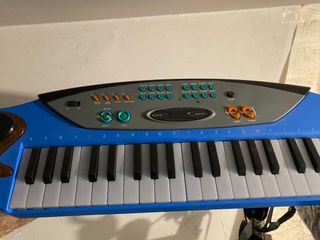 Teclado infantil azul