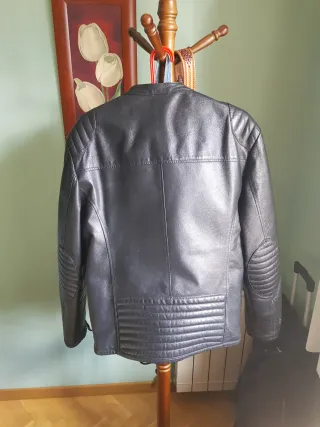 Chaqueta de moto negra talla L
