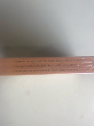 Baraja Cartas 4 Partes Mundo Mapa Antiguo