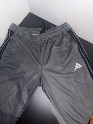 Pantalón Chándal Adidas Gris Cremallera ajustable