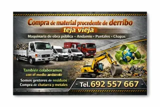 Teja vieja y chatarra