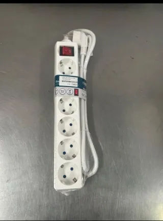 Regleta 6 enchufes con interruptor