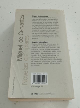 NOVELAS EJEMPLARES, EL PAÍS CLÁSICOS ESPAÑOLES