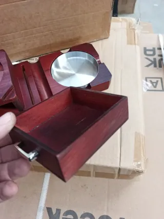 Cenicero para puros de madera