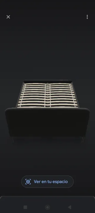 Cama y somier SLATTUM 140x200cm