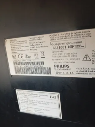 Televisión Philips Negra