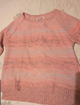 Jersey Easy Wear rosa y gris mujer