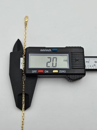 Pulsera de Oro 18K, Bilbao Maciza, 2,91gr, 20cm