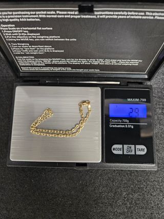 Pulsera de Oro 18K, Bilbao Maciza, 2,91gr, 20cm