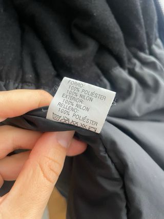 Abrigo de esquí azul marino mujer con cinturón