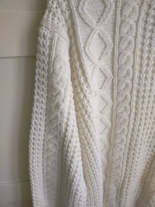 Jersey de punto blanco