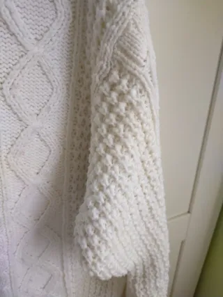 Jersey de punto blanco