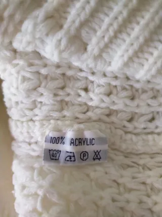Jersey de punto blanco