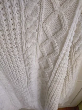 Jersey de punto blanco