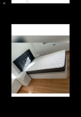 Canapé cama individual blanco