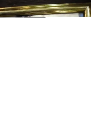 Cuadro Marco Dorado y Azul