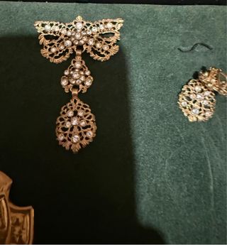 Aderezo Fallera Niña Dorado y cristal