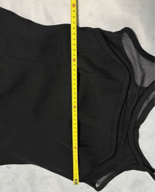 Vestido Fiesta Negro Talla M Detalle Tul y Pedrerí