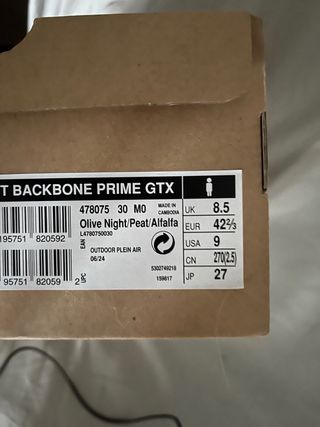 Zapatillas Salomon Marrón y Verde Oliva