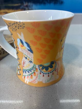 Juego 2 Tazas Cerámica Diseño Pájaro