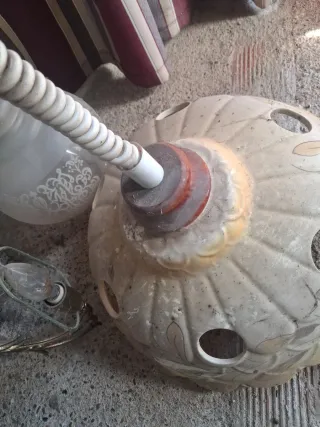 Lámpara de porcelana vintage